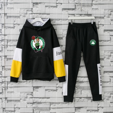 8c54c2f7e5a16094312eff6076ae97b1.jpeg Men's Boston Celtics Gold 2019 Black Tracksuits Hoodie Suit