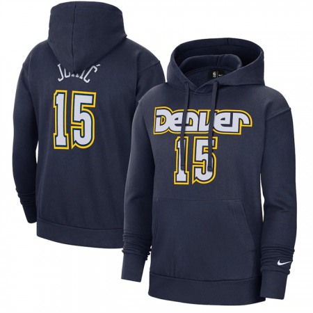 8d29a3464f86796c5d922de403d4fb54.jpeg Men's Denver Nuggets #15 Nikola Jokic Navy 2021/22 City Edition Name & Number Essential Pullover Hoodie