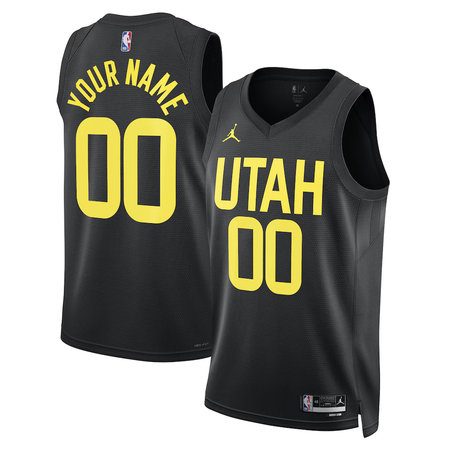8e73dfc5c8273b25fe19b06b80817459.jpeg Youth Utah Jazz Black 2022/23 Swingman Statement Edition Custom Jersey