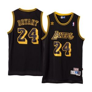 Men's Los Angeles Lakers #24 Kobe Bryant Black Stitched Basketball Jersey CLOA