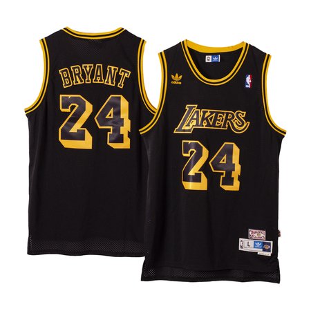 Men's Los Angeles Lakers #24 Kobe Bryant Black Stitched Basketball Jersey CLOA