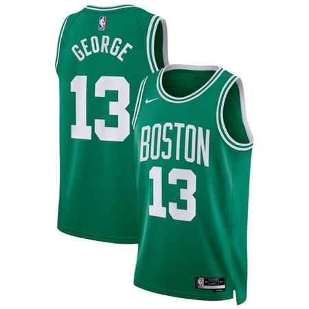 8fdc6599ebc4a60754d558b9b7931dba.jpeg Women's Boston Celtics #13 Paul George Kelly Green 2026 Icon Edition Basketball Jersey