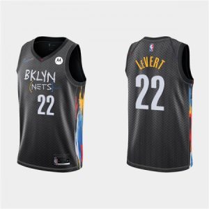 906b2481da0d8aabf7999e60c84fa0ce.jpeg Men's Brooklyn Nets #22 Caris LeVert 2020 Black City Edition Stitched Jersey