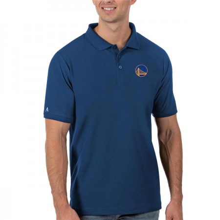 933f0346642c70b4f01146f16696de8e.jpeg Men's Golden State Warriors Antigua Royal Legacy Pique Polo