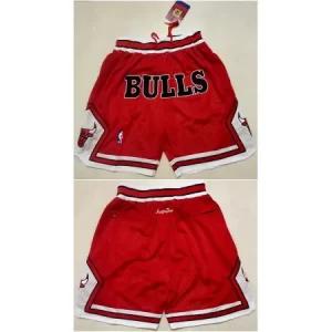 Men's Chicago Bulls Red Shorts (Run Small) 5MOD