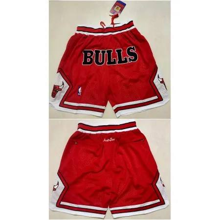 Men's Chicago Bulls Red Shorts (Run Small) 5MOD