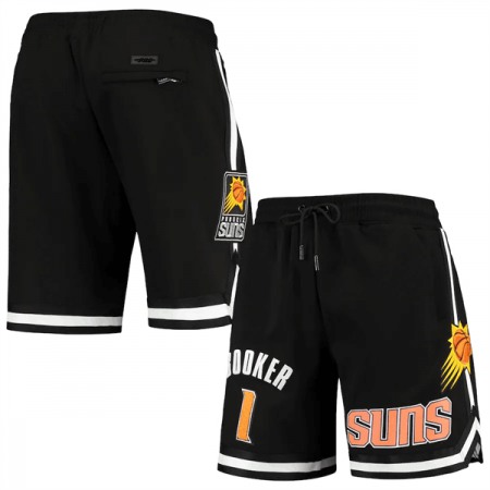 965ec8fbcff1f76304a332d1f6e1f59a.jpeg Men's Phoenix Suns #1 Devin Booker Black Shorts