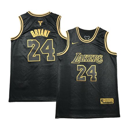 Men's Los Angeles Lakers #24 Kobe Bryant Black Stitched Basketball Jersey R958