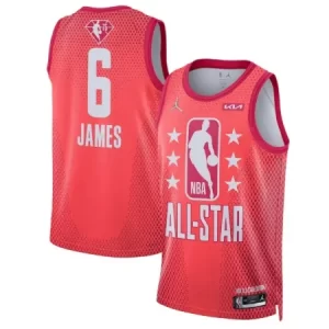 Men's 2022 All-Star #6 LeBron James Maroon Stitched Basketball Jersey 1R2F
