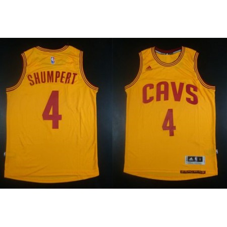Revolution 30 Cavaliers #4 Iman Shumpert Gold Stitched NBA Jersey 2UEP