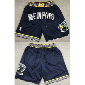 Men's Memphis Grizzlies Navy Shorts (Run Small) KFP0