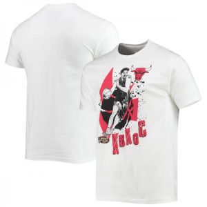 Men's Chicago Bulls White Basketball T-Shirt NGGX