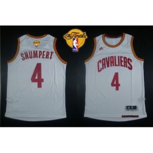 Revolution 30 Cavaliers #4 Iman Shumpert White The Finals Patch Stitched NBA Jersey PEJQ