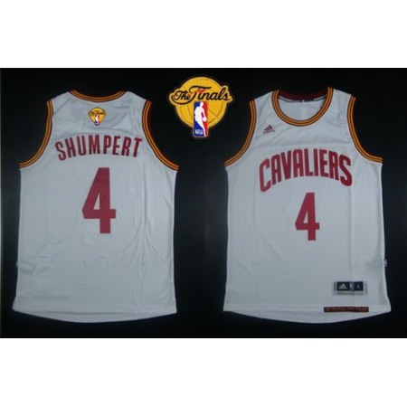 Revolution 30 Cavaliers #4 Iman Shumpert White The Finals Patch Stitched NBA Jersey PEJQ