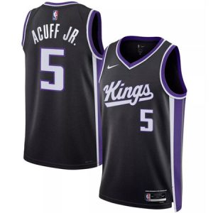 Youth Sacramento Kings #5 Darius Acuff Jr Black 2026 Draft Swingman Icon Edition Jersey