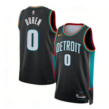 a317759c9742c610676a8138ace4c2e7.jpeg Men's Detroit Pistons #0 Jalen Duren Charcoal 2025/26 Swingman City Edition Jersey
