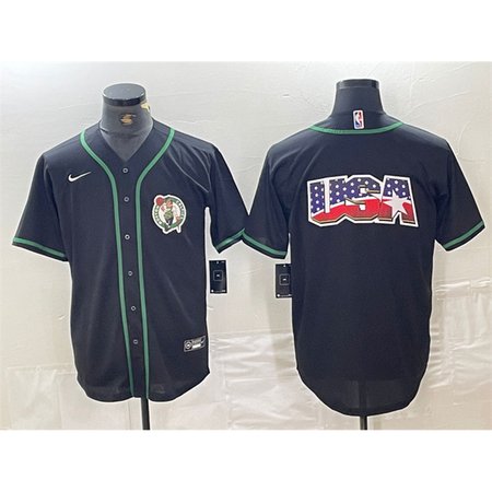 a4ca316ebe8ef43a038abfb0ef558d4d.jpeg Men's Boston Celtics Black Team Big Logo With Patch Stitched Baseball Jersey Y53T
