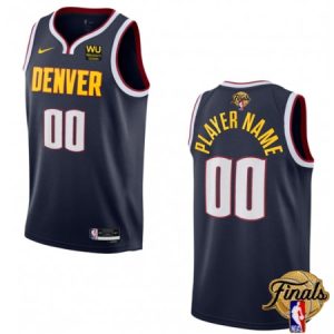 Men's Denver Nuggets Navy 2023 Finals Icon Edition Custom Jersey