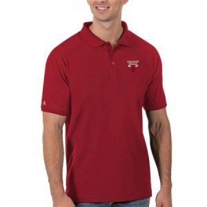 Men's Chicago Bulls Antigua Red Legacy Pique Polo