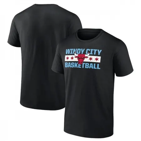 Men's Chicago Bulls Black Basketball T-Shirt J4RA