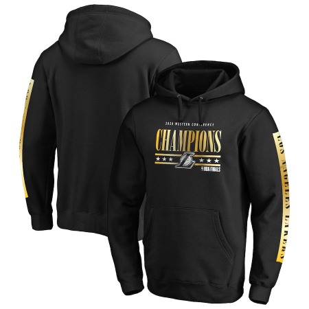 ac0ee076dd628523b5a60a426763cc61.jpeg Men's Los Angeles Lakers Black Western Conference Champions Game Lead Pullover Hoodie