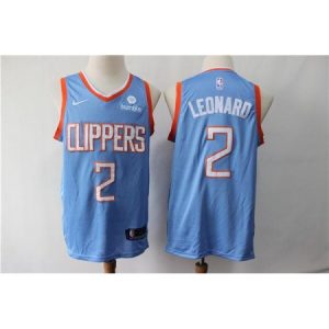Men's Los Angeles Clippers #2 Kawhi Leonard Blue Stitched NBA Jersey CYYN