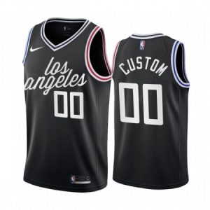 Men's LA Clippers Black 2022/23 City Edition Custom Jersey