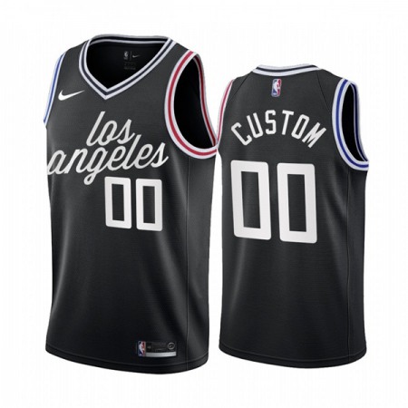 Men's LA Clippers Black 2022/23 City Edition Custom Jersey