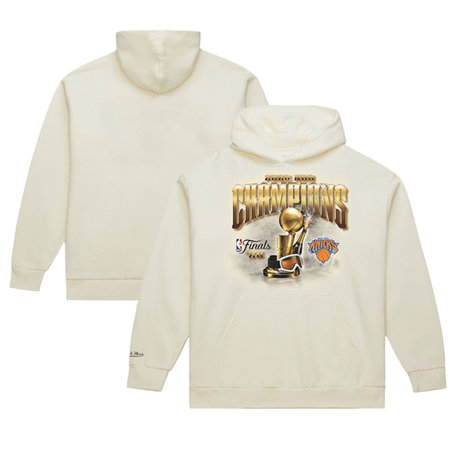 Men's New York Knicks Cream 2026 Finals Champions Hoodie