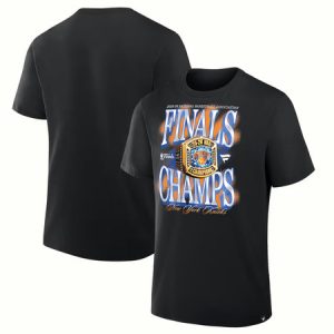 Men's New York Knicks Black 2026 NBA Finals Champions Ring T-Shirt
