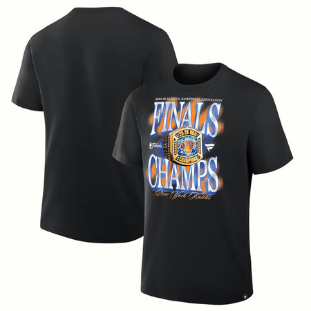 af419196bae96f669ee51d973319cb5c.jpeg Men's New York Knicks Black 2026 NBA Finals Champions Ring T-Shirt