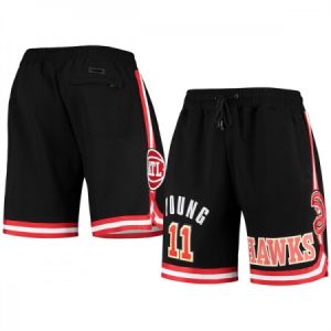 b05f72ff2519663df4ca1c587e179269.jpeg Men's Atlanta Hawks #11 Trae Young Black Shorts