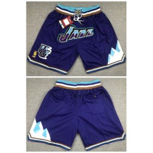Men's Utah Jazz Purple Shorts (Run Small) XSFV