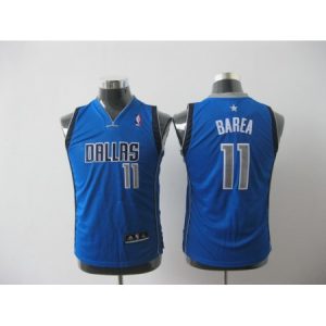 Youth Dallas Mavericks #11 Jose Barea Baby Blue NBA Jersey