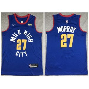 Men's Denver Nuggets #27 Jamal Murray Blue Stitched Jersey 8DB2