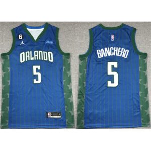 b697b185bdbb69ab5712979c76b015aa.jpeg Men's Orlando Magic #5 Paolo Banchero Blue With No.6 Patch Icon Edition Stitched Swingman Jersey TGBH