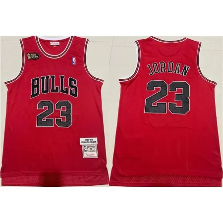 Men's Chicago Bulls #23 Michael Jordan 1997-98 Red Throwback Stitched Jersey ZW3K