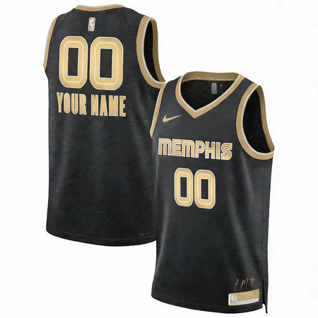b9ae02b1e8bc6f15eb15f03d6bced8f1.jpeg Men's Memphis Grizzlies Nike Black Select Series Swingman Custom Jersey
