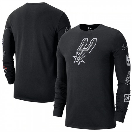 ba60c223c643f11562160abf5a039620.jpeg Men's San Antonio Spurs Black 2022/23 City Edition Essential Expressive Long Sleeve T-Shirt PPK2