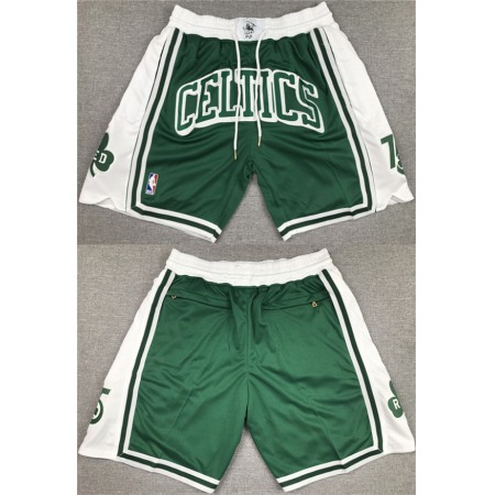 ba73c52248f1bf522effb8e10dafba85.jpeg Men's Boston Celtics White/Green Shorts (Run Small) 8XZ3