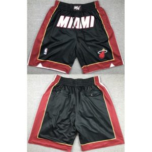 Men's Miami Heat Black Shorts (Run Small)