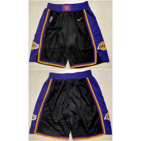 bb418c9fadf1681ad26184a484dada52.jpeg Men's Los Angeles Lakers Black Shorts (Run Small) 6758