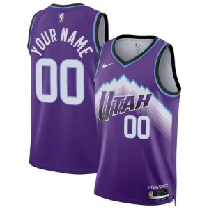 Youth Utah Jazz Nike Purple Swingman Icon Edition Custom Jersey