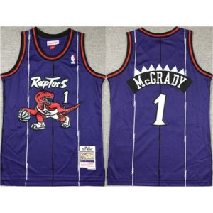 Youth Toronto Raptors #1 Tracy Mcgrady Purple Stitched Basketball Jersey Z25S