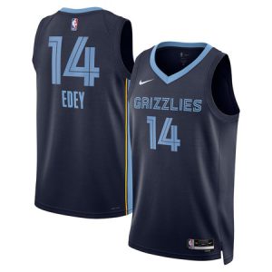 Youth Memphis Grizzlies #14 Zach Edey Nike Navy Swingman Icon Edition Jersey