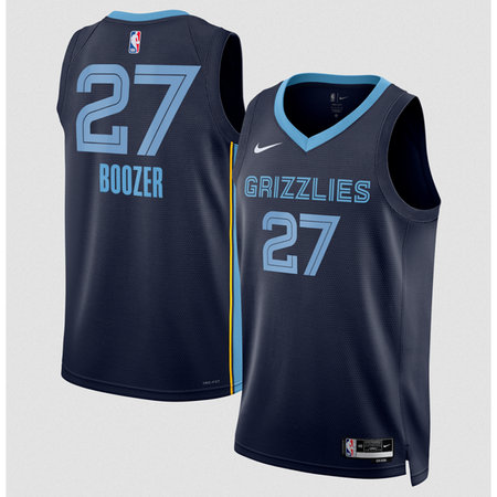 Men's Memphis Grizzlies #27 Cameron Boozer Navy 2026 Draft Icon Edition Jersey
