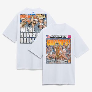 bf54d685ef630724076252b95b8ec4da.jpeg Men's New York Knicks x New York Post White 2026 NBA Finals Champions Newspaper Cover Heavyweight T-Shirt