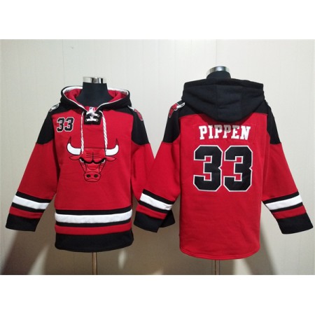 c11cc891c84fb36de3785e98c9557df2.jpeg Men's Chicago Bulls #33 Scottie Pippen Red/Black Ageless Must-Have Lace-Up Pullover Hoodie
