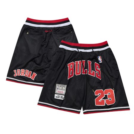c22dab6a0bdd768ddce5e9df379501dd.jpeg Men's Chicago Bulls #23 Michael Jordan Black Shorts EQGW