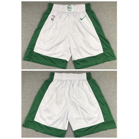 Men's Boston Celtics White Shorts (Run Small) UYPQ